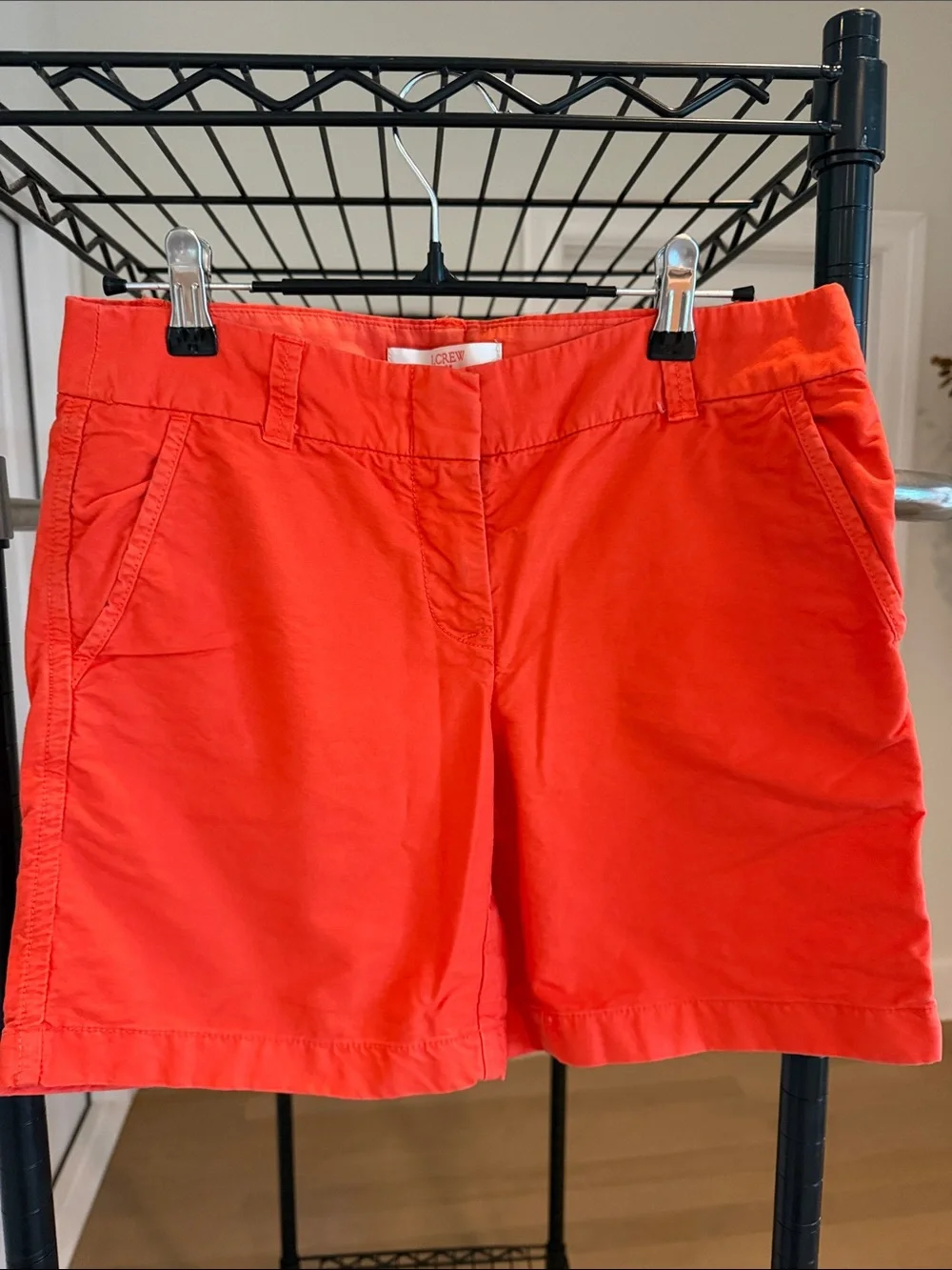 J. Crew Women's Chino Shorts in Vibrant Coral